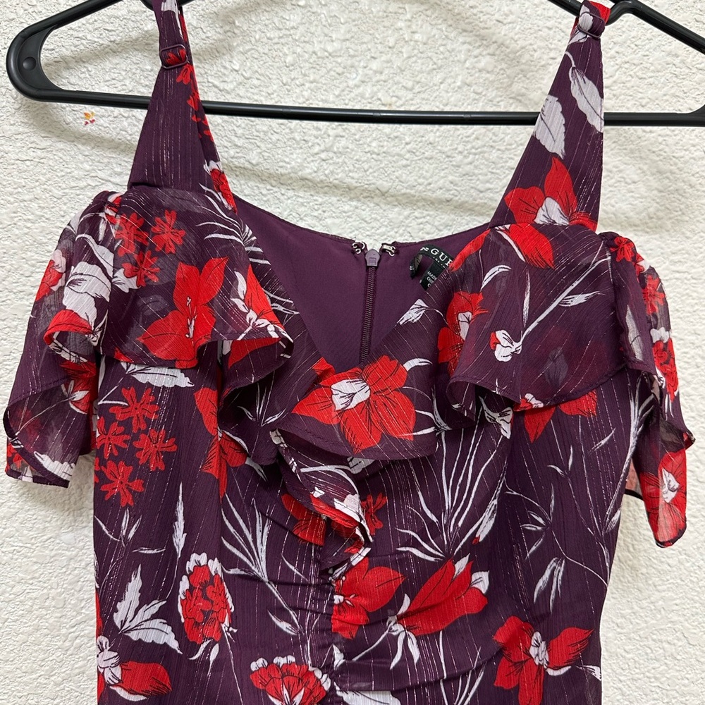 Guess Ruffles off shoulder cocktail dress Size 0